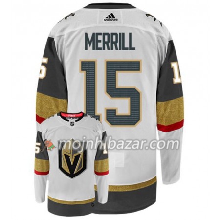 Dresovi Vegas Golden Knights JON MERRILL 15 Adidas Bijela Authentic - Muške Dresovi Vegas Golden Knights JON MERRILL 15 Adidas Bijela Authentic - Muške